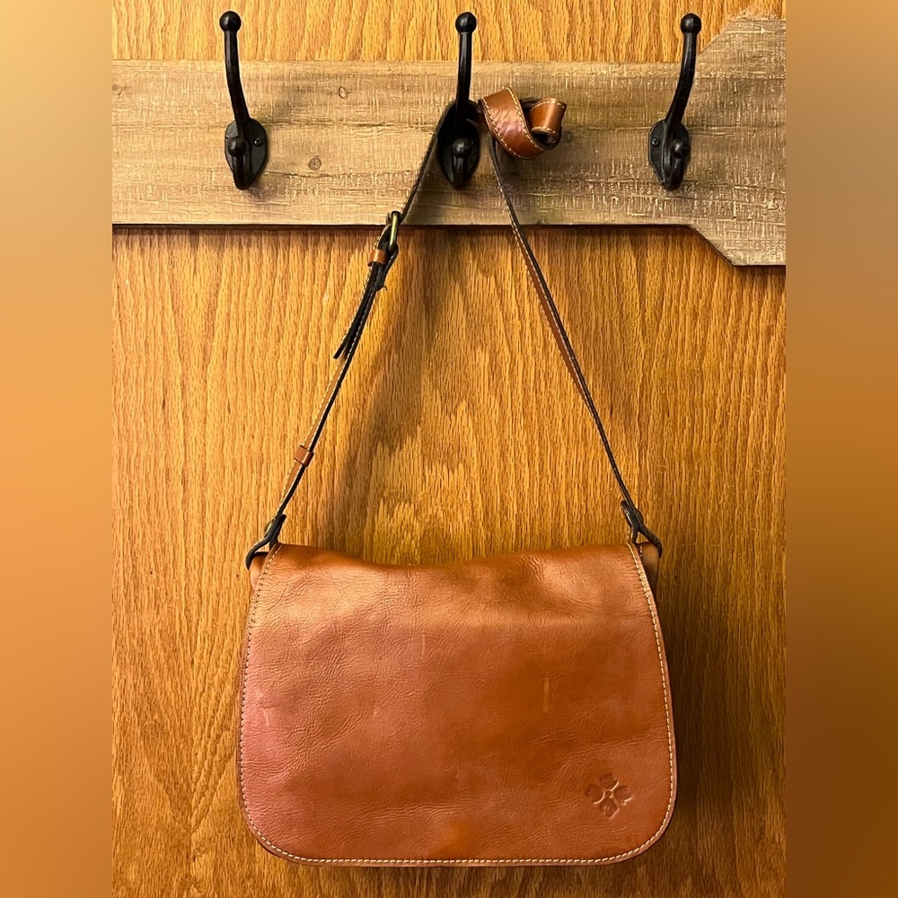 Patricia Nash Positano Square Saddle Bag | Leather Crossbody Bag
